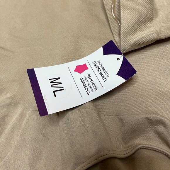 Empetua by Shapermint All‎ Day Every Day High-Waisted Shaper Panty Beige M/L - Picture 4 of 5
